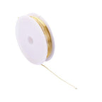 1 Roll 9.84 Feet(3m) 20 Gauge Round Copper Jewelry Bendable Wire Long-Lasting Plated Jewelry Wire Soft Artistic Wires Copper Metal Beading for Jewelry Making Crafts,Light Gold - color: 20 Gauge,Light Gold
