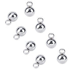 PH PandaHall 100pcs 1.5mm Stainless Steel Round Pendants Charms Pendants DIY for Women Jewelry Making and Crafting
