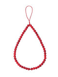 Semi-Precious Gem Stones Beaded Phone Charm Cell Phone Lanyard Wrist Strap Handmade Natural Gemstone Phone Chain string - color: Red Turquoise