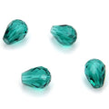 24pcs Adabele Austrian 8mm Faceted Teardrop Loose Crystal Beads Emerald Green Compatible with 5500 Swarovski Crystals Preciosa SST-824 - color: Emerald Green, size: 8mm x 6mm - 24pcs