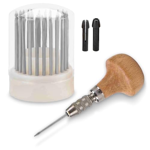 Frdhee Stone Setting Tools, 23PCS Beading Tools Set Gemstone Pearl Tightening Loosen Stone Tool Jewelry Making Repair Kit for Beading Setting Graver
