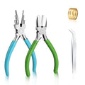 2 Pieces 6 in 1 Jewelry Pliers Jewelry Making Tool Bail Making Pliers bending Wire Bending for Beading Looping Shaping Wire DIY Crafts,Jewelry Makings Looping Crafts - style: 2pcs - 6 In 1 Wire Looping Pliers