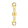 Magnetic Necklace Clasps and Closures 14K Gold Plated 925 Sterling Silver Double Lobster Clasp Magnetic Jewelry Clasps for Necklaces Bracelet - color: C-14K Gold
