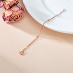 14K Solid Gold Chain Necklace Extender 2-3-4 Inch, Durable Adjustable Gold Chain Extender for Gold Necklace Bracelet - color: Rose Gold