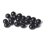 100Pcs Natural Stone 6mm Glass Black Matte Round Loose Gemstone Energy Healing Beads Hole Size 1mm DIY Smooth Beads Jewelry Making - color: Black Matte Beads, size: 6mm
