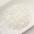 John Bead 25g Cylin Beads White Opal AB 11/0 Glass Cylindrical Seed Beads for Jewelry Bracelets Necklaces Earrings Making Embroidery - color: Transparent White Opal AB