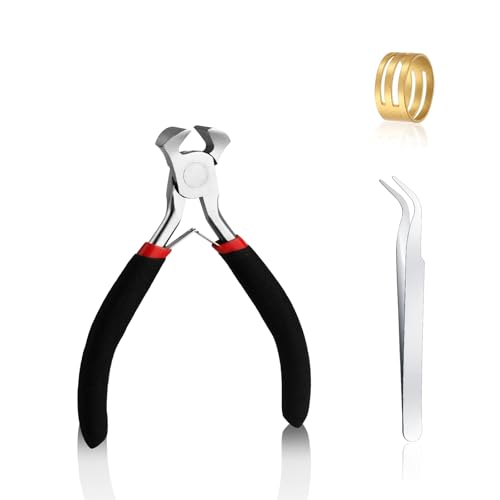 End Cutting Jewelry Pliers,Nail Puller Tool for Carpenter,Repair and Crafts,Wire Wrapping Beading Crafts Pliers-Matte Handle - color: End Cutting Pliers-black Red