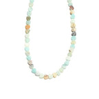 6mm Natural Amazonite Stone Beads Heart Shape Cute Fine Gems Spacer Beads Fit Jewelry Making DIY Exquisite Necklace Bracelet Accessory - color: Amazonite