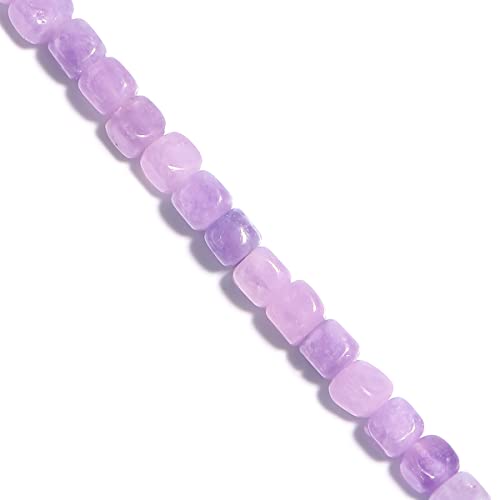 8MM Natural Amethyst Gemstone Loose Square Cube Beads Stone Healing Power for Jewelry Making DIY Bracelet Necklace - color: Amethyst