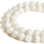 60pcs 6mm Moonstone Beads Natural Gemstone Beads Round Loose Beads for Jewelry Making - color: Moonstone, size: 6mm