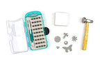 Cousin DIY Stamp & Go Metal Stamping Tool Kit Set with Hammer, Charms, Block and Bits, Multi