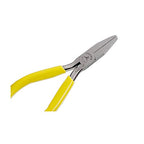 Flat Nose Pliers Smooth for Jewelry Making Wire Wrapping Bending Yellow (5 inch) - size: 5 Inch