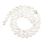 10mm Natural White Turquoise Loose Beads for Jewelry Making Round Semi Precious Gemstone 15 inch(38pcs/Strand) - color: White Turquoise, size: 10mm