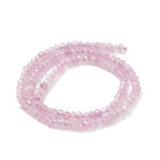 115pcs Natural Jade Disk Stone Beads 4x2mm Rondelle Faceted Dyed Stone Loose Spacer Beads for Jewelry Making Design Bracelet Necklace Keychain Phone Chain Lanyard Ornament, Flamingo - color: Flamingo