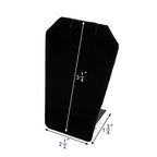 MOOCA 6 Pcs Set Black Velvet Mini Earring Stand, Jewelry Display, Necklace Chain and Pendant Display Stand, Jewelry Holder Showcase, 3 1/4 Inches Height - color: 1) Black Velvet