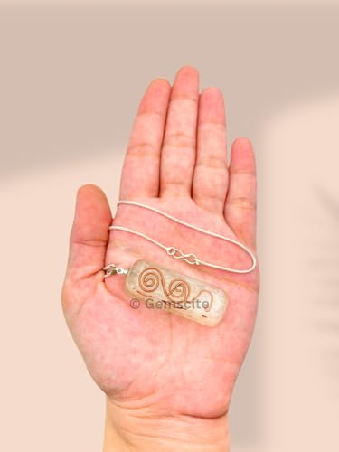 Crystal Necklace Pendant for Women Men - Orgone Necklace Pendant of Healing Crystal for Protection-Spiritual Jewelry - color: Selenite