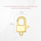 14K Gold Jewelry Clasp Necklace Extender Clasp Bracelet Extension Connector for DIY Necklace Bracelet Anklet Jewelry Making (Style 7) - size: Style 7-Yellow