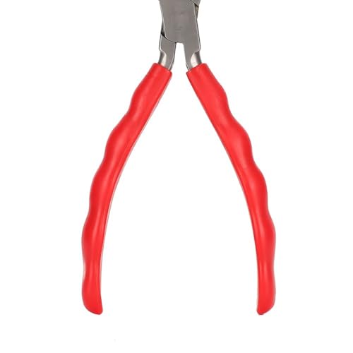 Nylon Jaw Pliers for Jewelry Making Non-Scratch C-Type Pliers with Anti-Slip Handle Round & Flat Nose Design for Wire Bending(Arc pliers) - style: Arc pliers