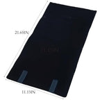 Portable Jewelry Roll Untangled Secure Necklace Travel Storage Bag Displays Holder 16 Chain (Black) - color: Black