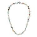 GAVU Hand-knotted Men's Beaded Necklace, Crystal Necklace for Men - color: Amazonite, size: 20"