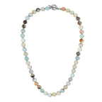 GAVU Hand-knotted Men's Beaded Necklace, Crystal Necklace for Men - color: Amazonite, size: 20"