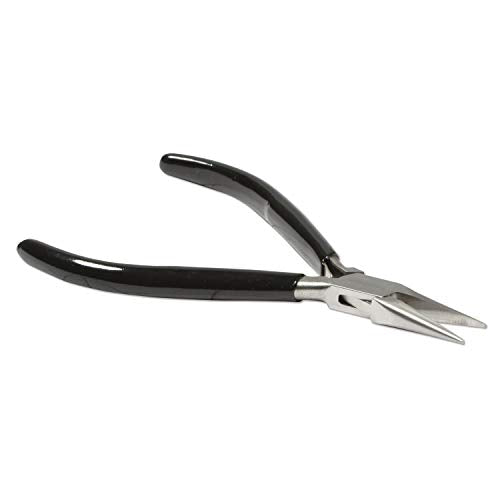 The Beadsmith Chain Nose Pliers – Extra Fine Tips – 4.5 inches (114mm) – PVC Grip Handle with Double Leaf Springs – Jewelry Making Tool for Creating Bracelets, Earrings and Necklaces - style: Chain Nose