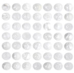 QINJIEJIE 100PCS Clear Crystal Beads 8mm Natural Stone Beads Round Loose Gemstone Bead for Bracelet Beading Crystal Jewelry Making DIY Necklace Earrings 0.32" - color: Clear Crystal, size: 100PCS