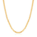 Barzel 18K Gold Plated Mariner Chain Necklace for Women, Flat Marina - Made in Brazil - color: 4.5MM Gold, size: 24 Inches
