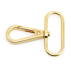 CRAFTMEMORE Snap Hook Swivel Push Gate Lobster Clasps Fashion Clips Purse Making FS10 Pack of 10 (Gold, 1-1/2 Inch) - color: Gold, size: 1-1/2 Inch