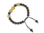 Amazing Gemstone Black Obsidian Pixiu Bracelet for Women Men's Gifts - Protection Healing Crystal Bracelet - 8mm Gemstone Beaded Adjustable Bracelet Pulseras Para Hombres Mujer Stocking Stuffers - color: Black Obsidian (Pixiu)