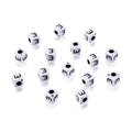 240pcs Opaque Acrylic Letter E Cube Beads White Plastic Alphabet Loose Spacer Square Beads 4-5mm for DIY Name Bracelet Necklace Jewelry Crafts Making Hole: 1.8mm - color: Letter E#White and Black