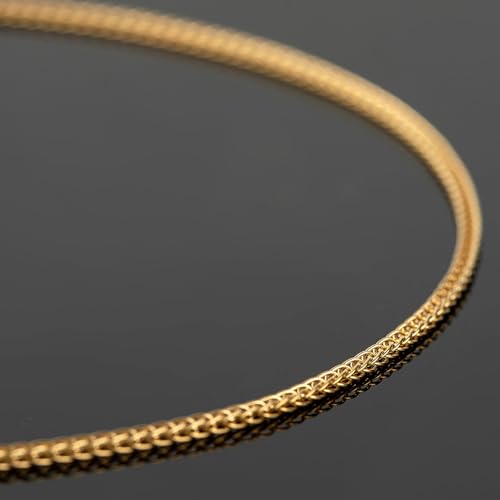 UMAOKANG 16.4 Feet Gold Plated Stainless Steel Jewelry Chains Bulk Chopin Chain for Jewelry Making Dainty Thin Chains Bulk - color: Gold Chopin