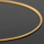 UMAOKANG 16.4 Feet Gold Plated Stainless Steel Jewelry Chains Bulk Chopin Chain for Jewelry Making Dainty Thin Chains Bulk - color: Gold Chopin