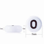 Amaney 600pcs White Acrylic Number Beads 0-9 Symbol # Heart with Storage Box 7x4mm - color: WhiteBoxed, size: 7x4mm