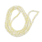 KISSITTY 50pcs Matte Beads Gradient Color Glass Frosted Crystal 6mm Rondelle Light Goldenrod Yellow Center Drilled Loose Craft Beads for Jewelry Making Earring Bracelet Necklace DIY Crafts - color: Light Goldenrod Yellow