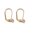 Adabele 50pcs Hypoallergenic Earring Hooks Leverback Ear Wire 19mm Long Antique Bronze Plated Brass for DIY Craft Earrings Jewelry Making CF195-4 - color: Antique Bronze/design #2, size: 19mm (50pcs)