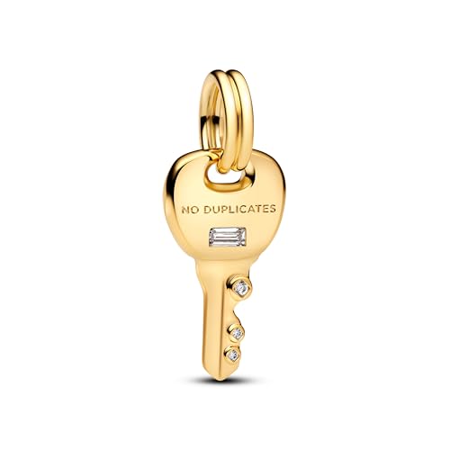 Mother Heart Charms for Bracelets Love Mom Flowers Charm Jewellery for Women - style: Gold key