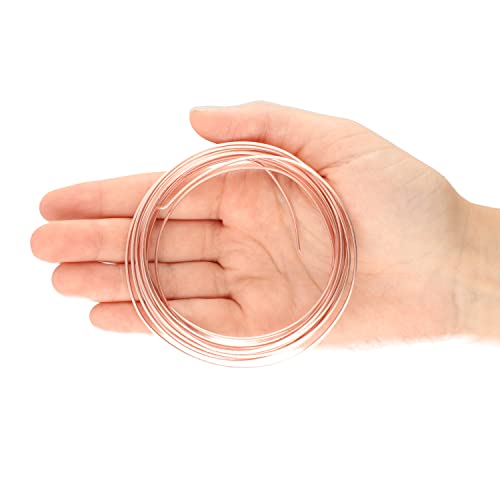 The Beadsmith Square Craft Wire - Medium Temper Beading Wire, Rose Gold Color, 21 Gauge, 4 Yards - color: Rose Gold, size: 21 Gauge, 4 Yard Coil