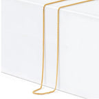 Box Chain Necklace for Women | 14K Gold-Plated 0.8mm Thin Box Chain Necklace | Women's Jewelry Gifts for Her - color: Length 22 Inches