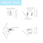 1400 Pieces Brass Tube Crimp Beads Wire Guardians Crimp Bead Knot Covers Bead Tips Knot Covers for DIY Bracelets Necklaces Jewelry Making Crafts Supplies (Silver) - color: Silver