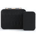 Portable Jewelry Box, Large Travel Jewelry Case Organizer (Black) - color: Black-1