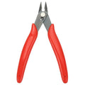HARFINGTON 5" Flush Cut Pliers Small Precision Wire Cutter Side Cutter Diagonal Cutting Pliers for Jewelry Model Electronic 3D Print, Red - color: Red