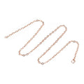 HARFINGTON 20 Pack 18 Inch Necklace Chains Bulk 3.2mm Rose Gold Plated Cable Chains with Lobster Clasps for Jewelry Making - color: Rose Gold, size: 18 Inch x 3.2mm