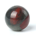 100Pcs Natural Stone 6mm African Blood Stone Round Loose Gemstone Energy Healing Beads Hole Size 1mm DIY Smooth Beads for Bracelet Necklace Earrings Jewelry Making - color: African Blood Stone, size: 6mm