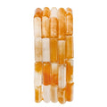 BEADIA Natural Yellow Jade Tube Beads 13x4mm 30pcs Cylinder Loose Semi Gemstone Beads for Jewelry Making Design - color: Yellow Jade Cylinder