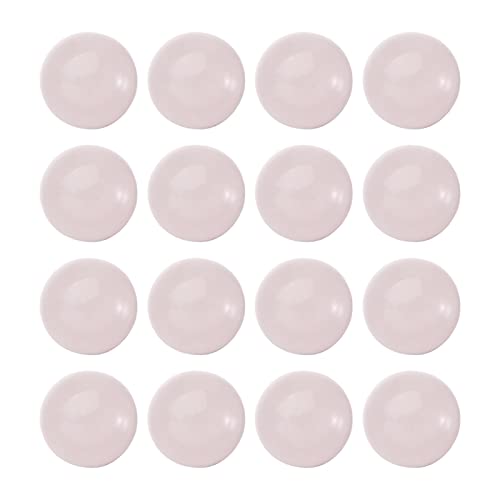 50Pcs 12mm Half Round Gemstone Cabochons Rose Quartz Dome Beads Flat Back Stone Cabochons No Hole Healing Power Stone Chakra Crystal Beads for Jewelry Making - color: Rose Quartz, size: 12mm