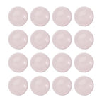 50Pcs 12mm Half Round Gemstone Cabochons Rose Quartz Dome Beads Flat Back Stone Cabochons No Hole Healing Power Stone Chakra Crystal Beads for Jewelry Making - color: Rose Quartz, size: 12mm