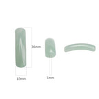 BEADIA Natural Curved Green Aventurine Stone Beads 36x10mm 4pcs for DIY Bracelet Jewelry Making - color: Green Aventurine