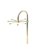 Necklace Holder, Rotating Necklace Display for Vendors, Metal Jewelry Display Stand, Hanging Pandent Chain Tower Rack with 8 Hooks