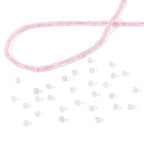 BEADIA Natural Rose Quartz Short Cylinder Beads 2x3mm 155pcs Tube Loose Semi Gemstone Beads for Jewelry Making Design - color: Rose Quartz